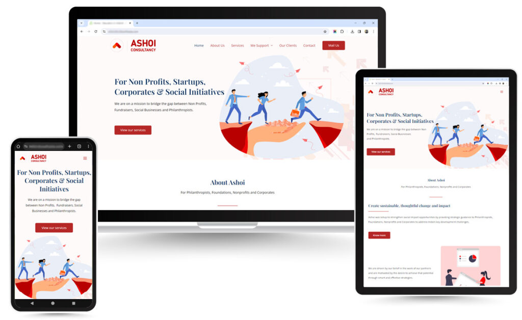 Ashoi Consultancy - Responsive website designed by episkope