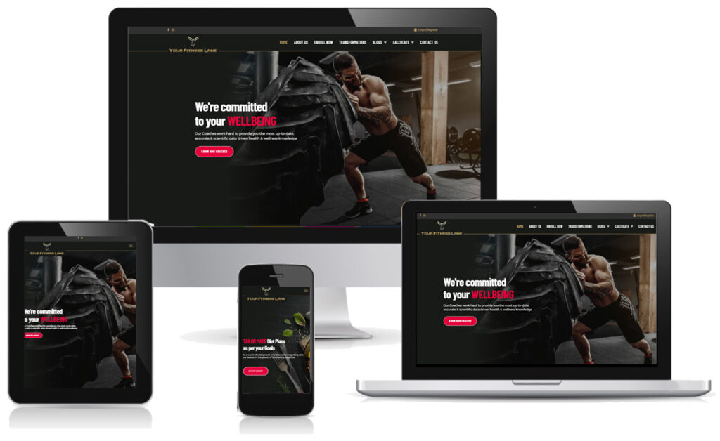 Yourfitnesslane Responsive website design by episkope